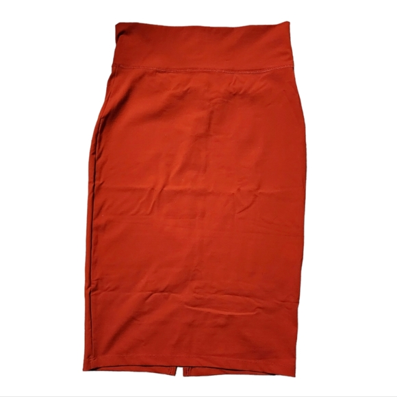 bebe Dresses & Skirts - NWT Bebe Rust Red Fitted Skirt Size Large